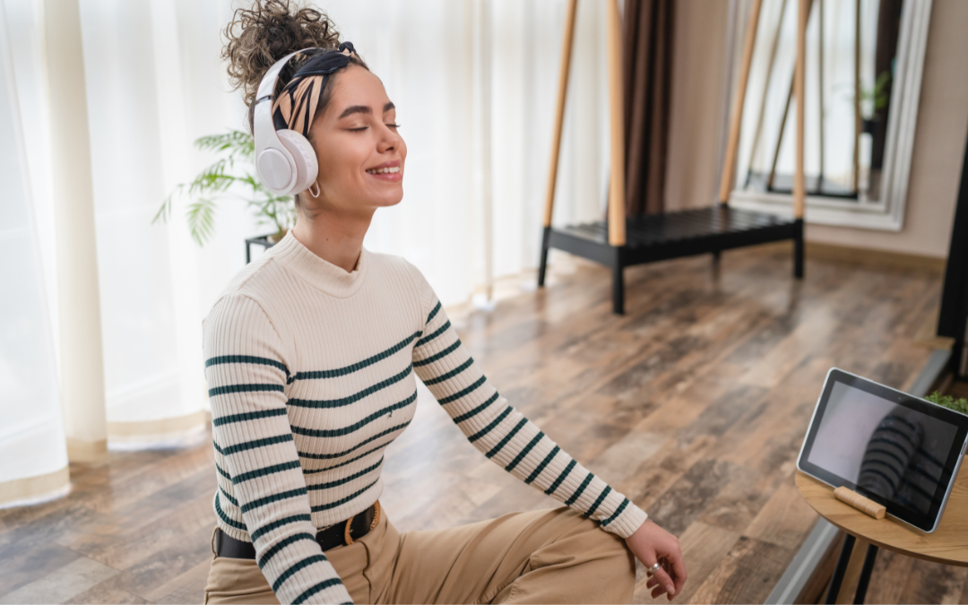 Women showing emotional wellness & physical health